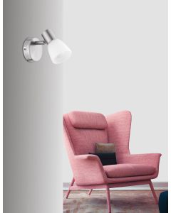 PUBLICO Opal Glass Satin Nickel Metal LE