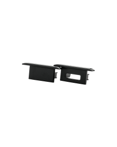 StripLine Zwart Eindstuk inbouw kitÂ 