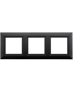 Soft Square Frame 3x zwart