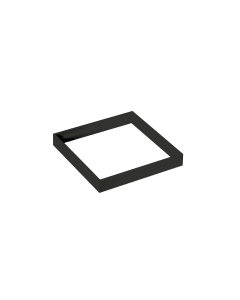 Soft Square Spacer zwart 13mm