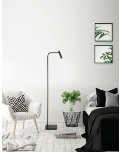 SICILY Floor Lamp Sand Black Aluminium L