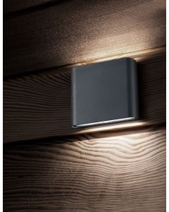 SOHO Dark Gray Alum. Glass Diffuser LED
