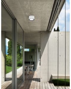 FOCUS Sandy White Aluminium Glass Diffus