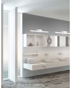 VANESE Chrome Aluminium & Acrylic LED 18