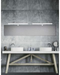 VANESE Chrome Aluminium & Acrylic LED 18