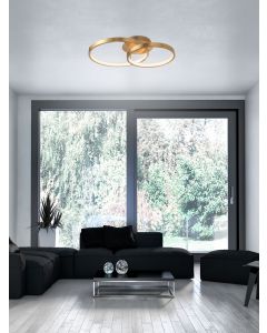 LEON Golden Leaf Aluminium & Acrylic LED