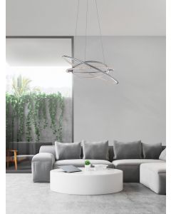 LIVORNO Chrome Aluminium & Acrylic Adjus