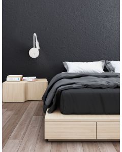 JACO Wall Light Sand White Aluminium LED