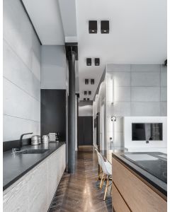 RENDE Sandy Black Aluminium LED GU10 1x1