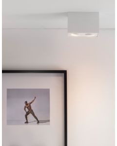 RENDE Sandy White Aluminium LED GU10 2x1
