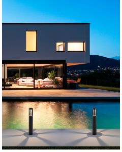DEVORA Dark Gray Aluminium & Glass Diffu