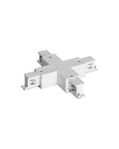 3-Fase rail, X-koppelstuk, wit