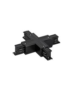3-Fase rail, X-koppelstuk, zwart