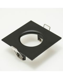 Downlight ring, vierkant 82(72)mm, zwart