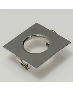 Downlight ring, vierkant 82(72)mm, chrom