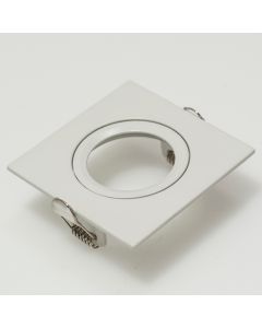 Downlight ring, vierkant 88(76)mm, wit