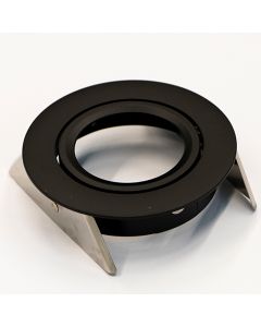 Downlight ring, rond, 87(76)mm, zwart ka