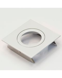 Downlight ring, vierkant, 87(76)mm, wit