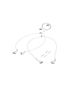 Pendelset 2 x staalkabel / 150 cm, t.b.v