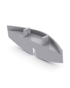 Eindkap vloer 35mm, met schroefgat, PVC