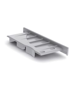 Eindkap muur, met kabelgat rechts, PVC