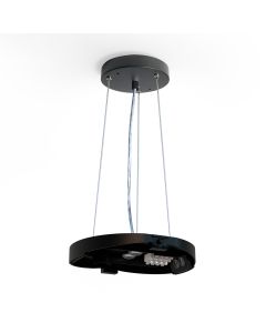 Ophangset set incl. ketting L 125 cm, zw