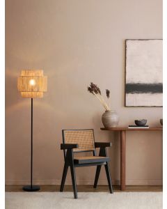 Lito Sandy Black Metal & Straw Shade LE