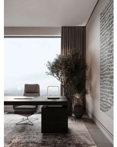 Imar Sandy Black & Gold Steel & Aluminiu