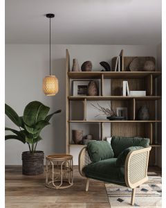 Asma Rattan & Sandy Black Steel Base LE