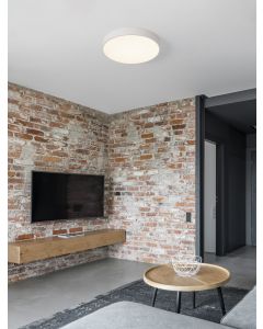 Hadon Sandy White Steel & Acrylic LED 3