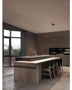 Puize Triac Dimmable Sandy Black Alumin