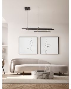 Pace Triac Dimmable Sandy Black Alumini