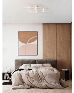 Pace Triac Dimmable Sandy White Alumini