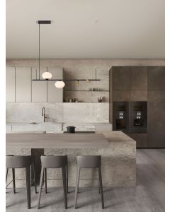 NOBLE Sandy Black Metal & Glass LED · 10