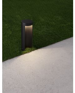 TIEN Black Aluminium & Clear Glass LED 8