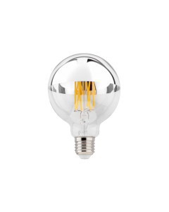 LAMP G95 LED 2700K CLEAR / SILVER MIRROR