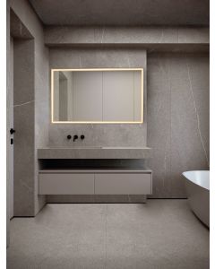 AMBOR Mirror Glass Anodized Gold Alumini