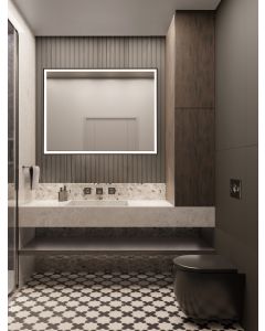 AMBOR Mirror Glass Anodized Black Alumi