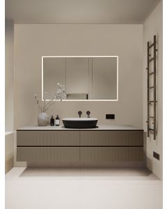 AMBOR Mirror Glass Anodized Black Alumin