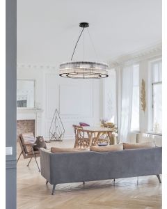 BAROK Pendant Light Painted Matt Black &