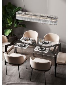 BAROK Pendant Light Painted Matt Black &