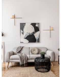 Cross Triac Dimmable Brushed Gold & San