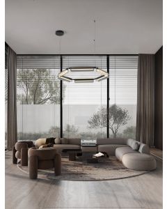Apnea Triac Dimmable Sandy Black & Gold