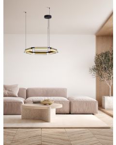 Apnea Triac Dimmable Sandy Black & Gold