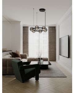 Las Triac Dimmable Sandy Black & Gold Me