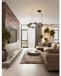 Las Triac Dimmable Sandy Black & Gold Me