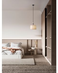 Damo Matt Black Metal Gray & Brown Ceram