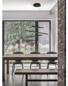 LIOR Sandy Black Aluminium & Acrylic LED