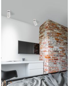 TOD Sandy White Aluminium LED GU10 1x10