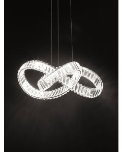CONCETO Chrome Metal & Crystal LED 50W 2